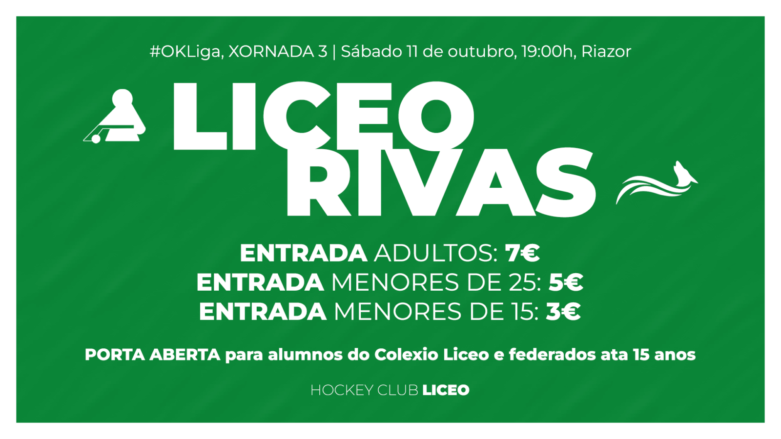 Entradas a la venta para el #LiceoRivas de la OK LIGA 25/26